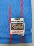 NBA 34 Olajuwon Rockets 1996-97 Maillot Retro bleu